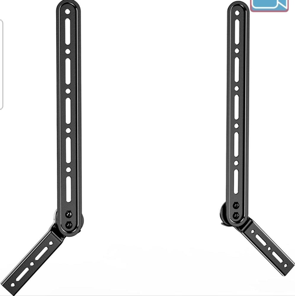 Sound Bar Mount Bracket, for Mounting Above or Under TV, with Adjustable 3 Angle